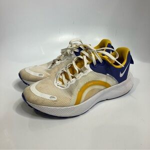Nike React escape run 2 sneakers white yellow size 7.5